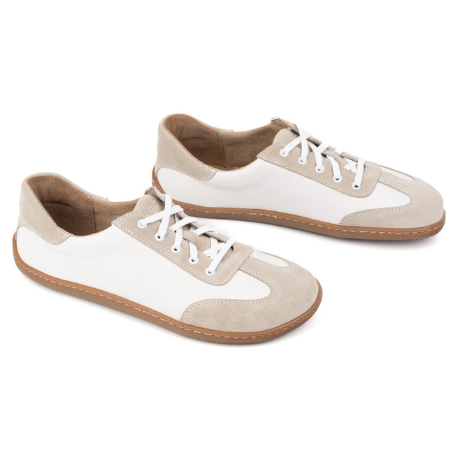 Buty barefoot minimalistyczne skórzane WASAK 0744W biały