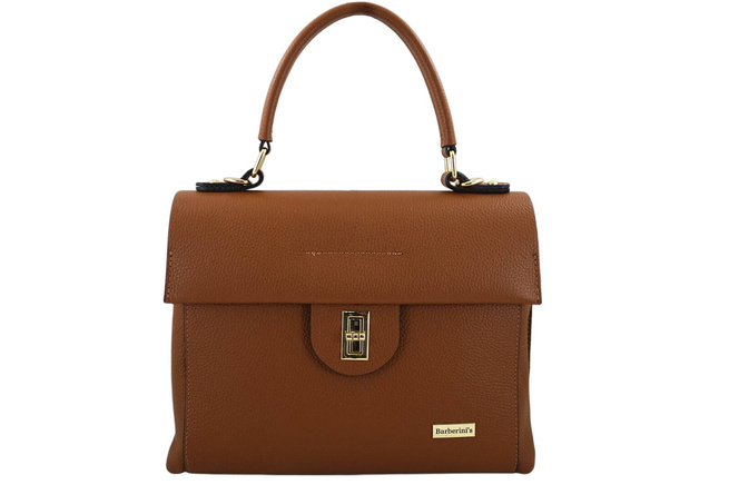 Kufr kožené kabelky - světle hnědý