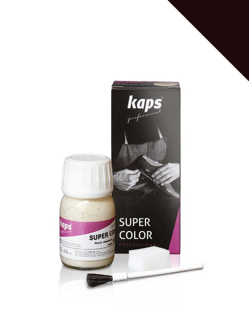 Barva na přírodní a syntetickou kůži tmavě hnědá