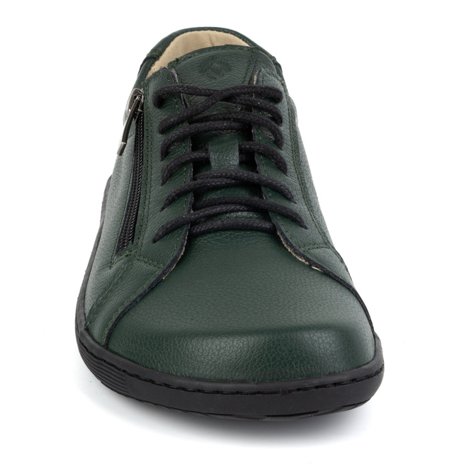 Dámská minimalistická kožená obuv barefoot model 1243 zelená