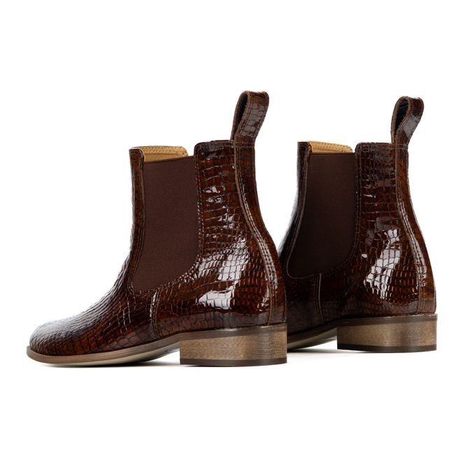 Olivier Colette – eleganckie botki sztyblety damskie skórzane, premium