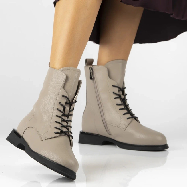 Kožené boty Filippo DBT7222/25 BE beige