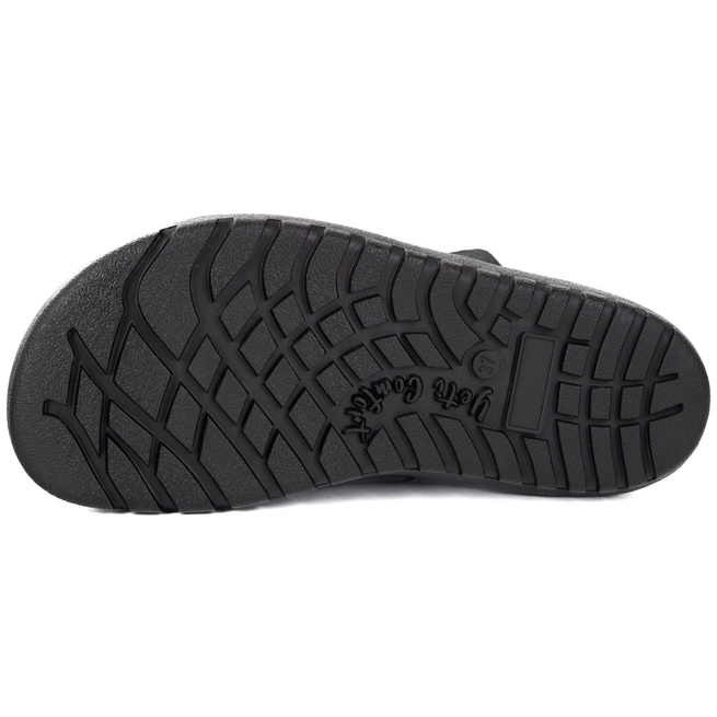 Botki damskie BAREFOOT skórzane 1802POL czarny+baran
