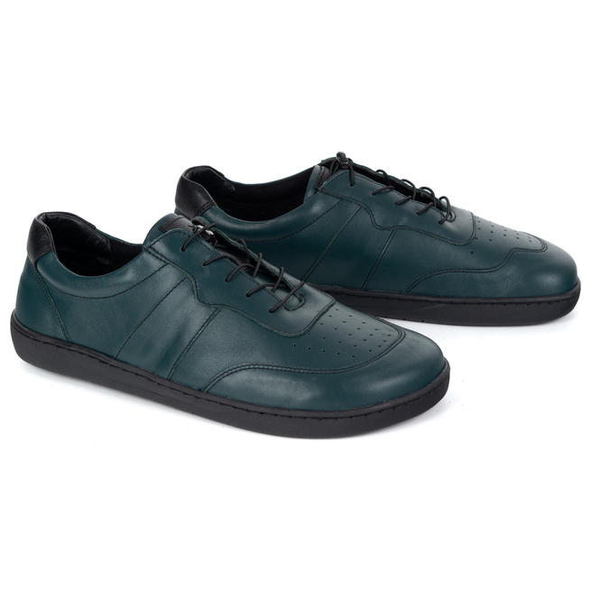 DÁMSKÉ BAREFOOT KOŽENÉ MINIMALISTICKÉ BOTY ARIA GREEN 103MP