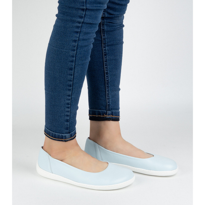 BAREFOOT Dámské minimalistické nazouvací lodičky 1771POL modrá