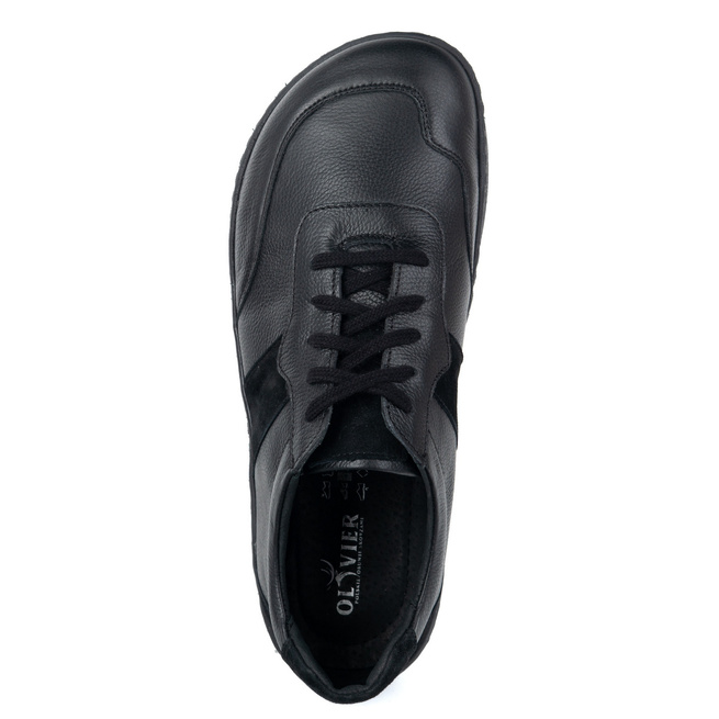 Polskie buty męskie barefoot 0549 czarne