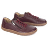 Dámská minimalistická kožená obuv barefoot model 1243/2 burgundy
