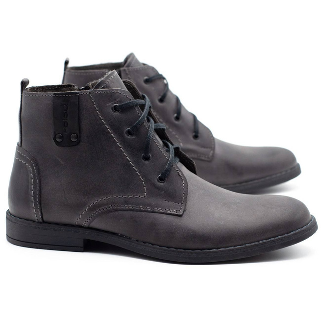 Buty męskie zimowe c20s szare
