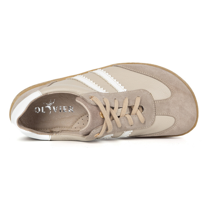 Damskie buty barefoot model 1774POL wanilia z białym