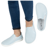 BAREFOOT Damskie minimalistyczne ażurowe wsuwane 1308POL błękitne