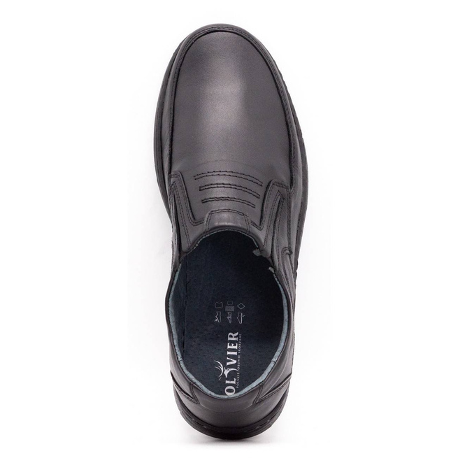 Buty męskie slip-on 7053 czarne