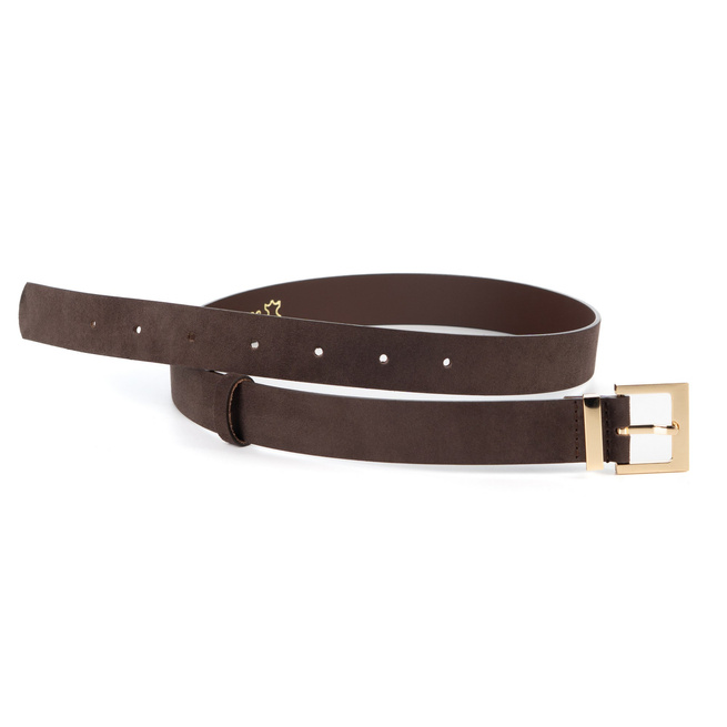 Olivier Pasek Damski Zamszowy 17.30 – Naturalny Zamsz, Szerokość 30 mm