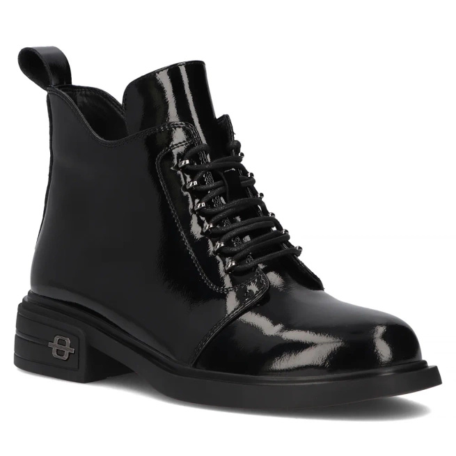 Kožené boty Filippo DBT6318/24 BK černá