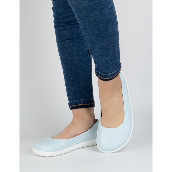 BAREFOOT Dámské minimalistické nazouvací lodičky 1771POL modrá