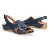 Pollonus dámské kožené sandály na suchý zip navy blue puma 5-1628-003