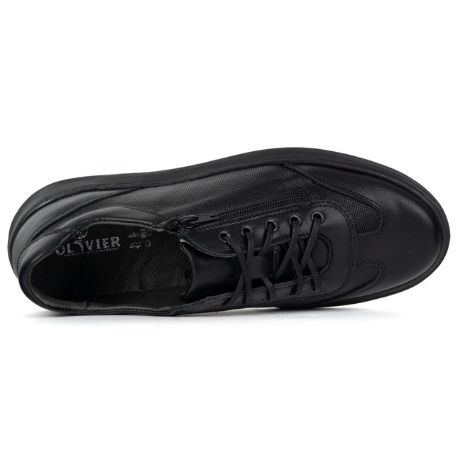 Buty męskie skóra naturalna OLIVIER 7142DT czarne