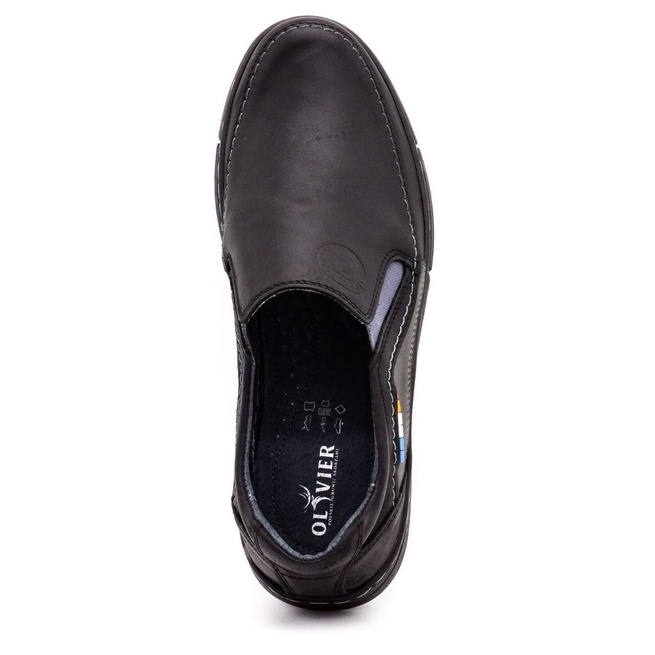 Buty męskie slip-on 283GT czarne