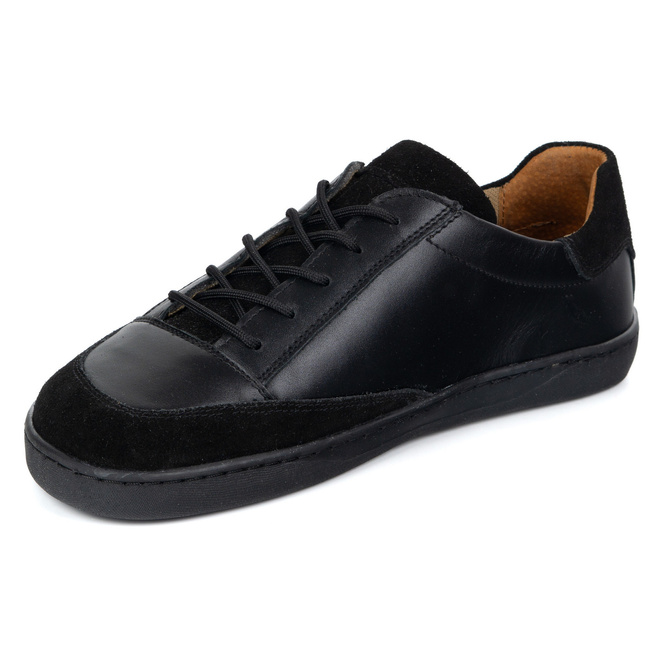 Buty męskie barefoot ze skóry naturalnej model OLIVIER Reno czarne 0548MP