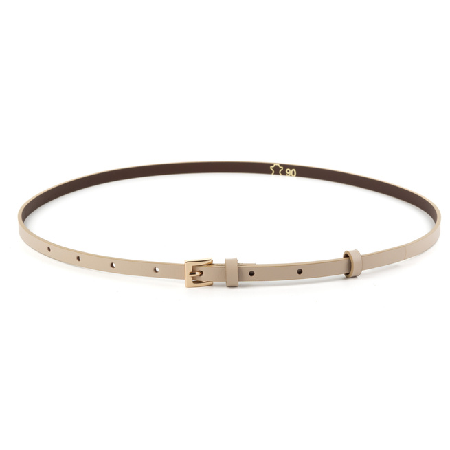 Dámský kožený opasek D139.1 Béžový