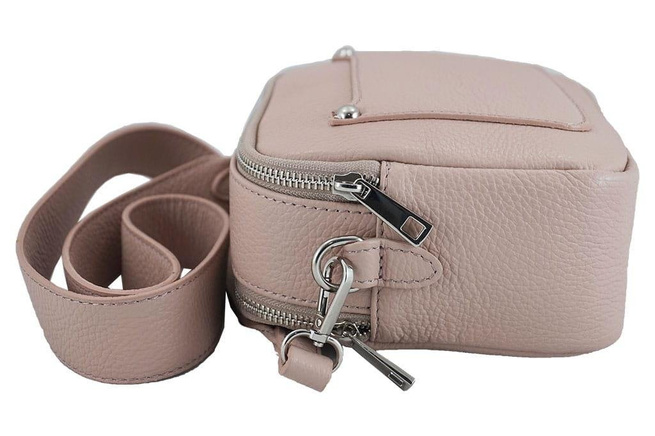 Dámská kabelka s širokým páskem Powder pink