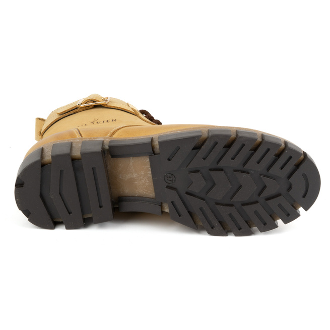 Dámské zateplené kožené boty 373BB beige