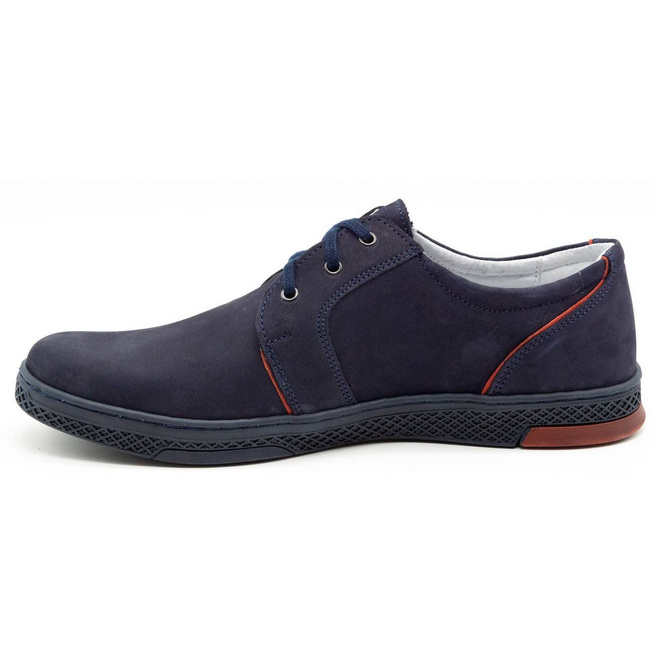 Pánská kožená obuv 322/2 navy blue