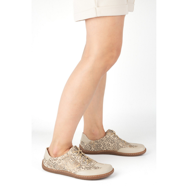 BAREFOOT dámská minimalistická kožená obuv 1287 beige
