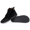 Buty damskie zimowe barefoot skórzane Z-B04 czarne