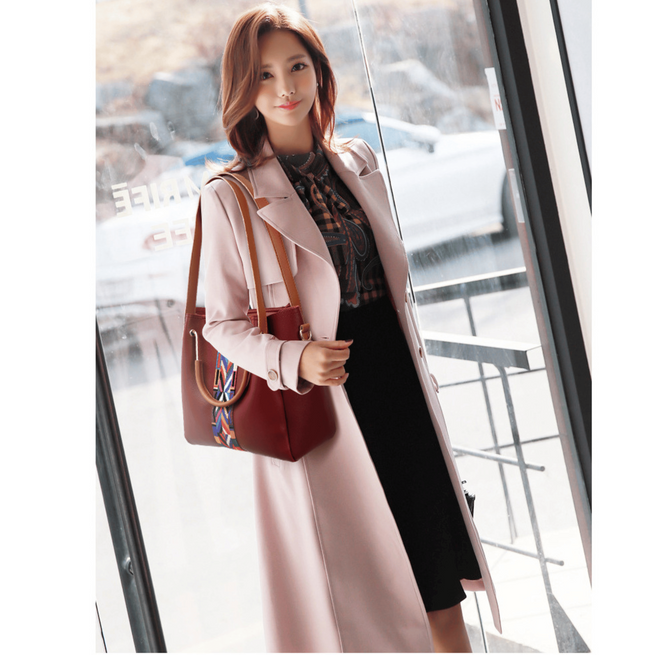 Sada kabelek 4 v 1 v boho stylu s aztéckým akcentem, kaštanová