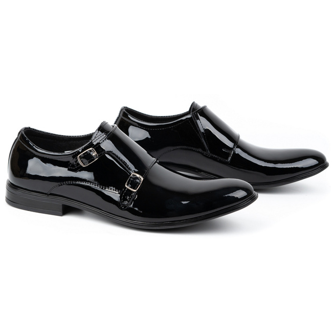 Kožené společenské boty Monki 287LU lak černá