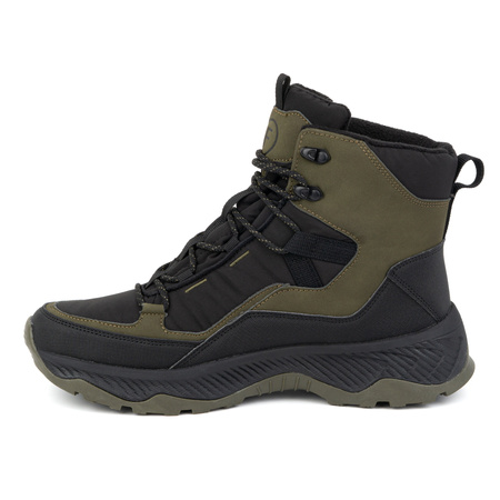 Trekkingi męskie buty zimowe za kostkę wysokie Filippo MTR6654/24 khaki