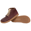 Buty damskie zimowe barefoot skórzane Z-B05 bordowe