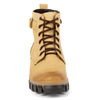 Dámské zateplené kožené boty 373BB beige