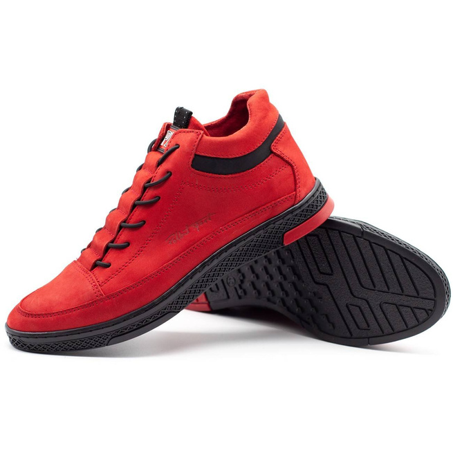 Pánské zimní boty K25F red nubuk