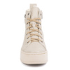 Dámské zimní zateplené kožené boty 1174 beige
