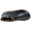 Buty damskie zimowe barefoot skórzane Z-B07 granatowe zamek