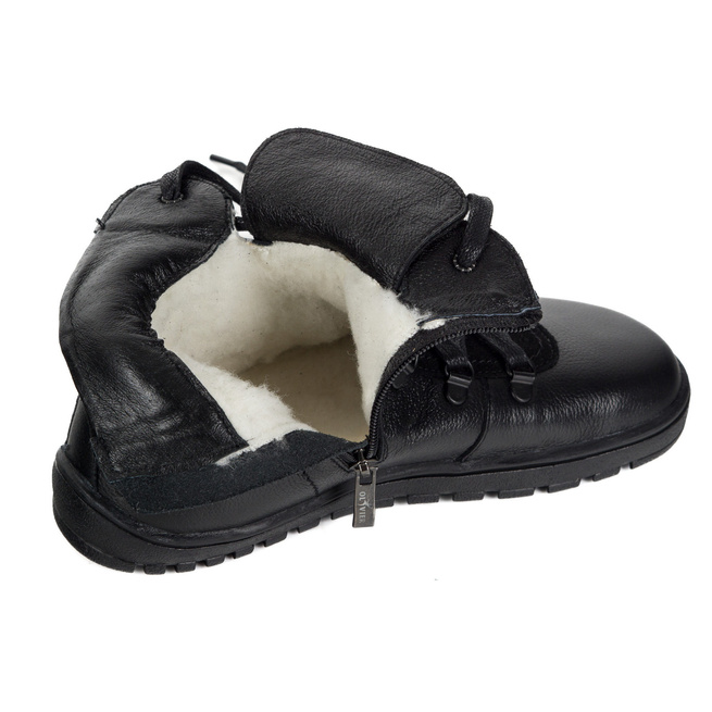 Dámské barefoot boty Madison zateplené přírodní merino vlnou černé