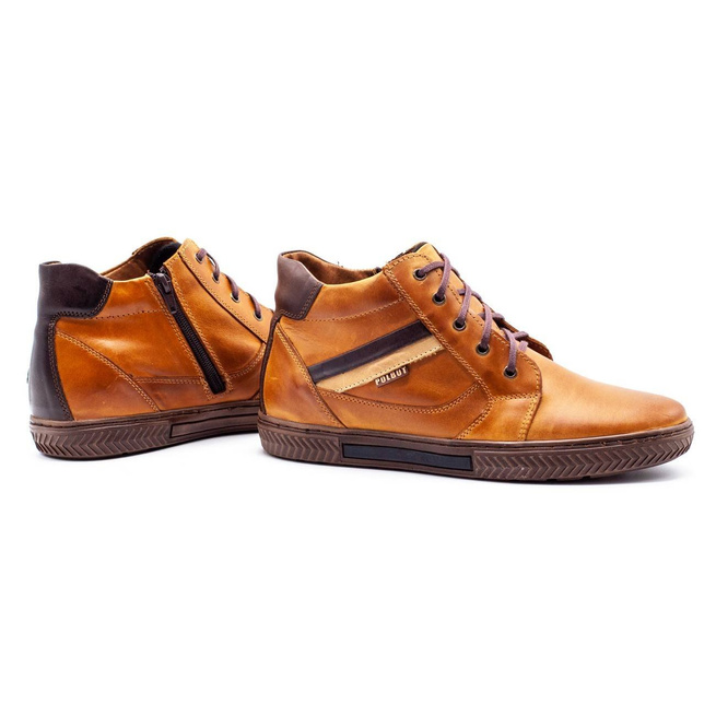 Pánská zimní obuv J47F červená