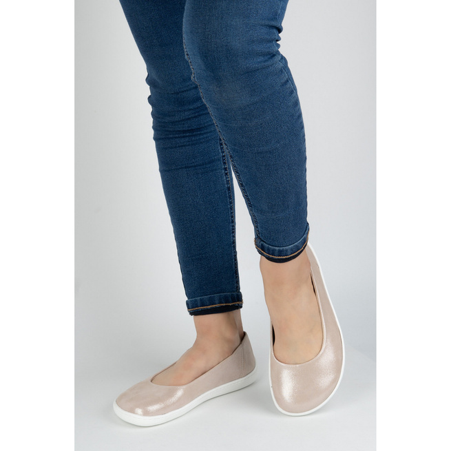 BAREFOOT Dámské minimalistické lodičky 1771POL pink satin