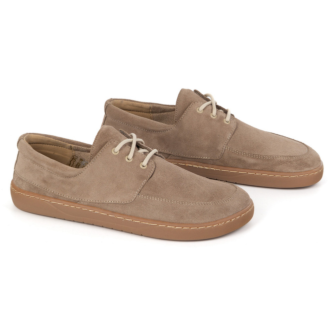 Barefoot mokasíny 0797W - Polské kožené šněrovací boty