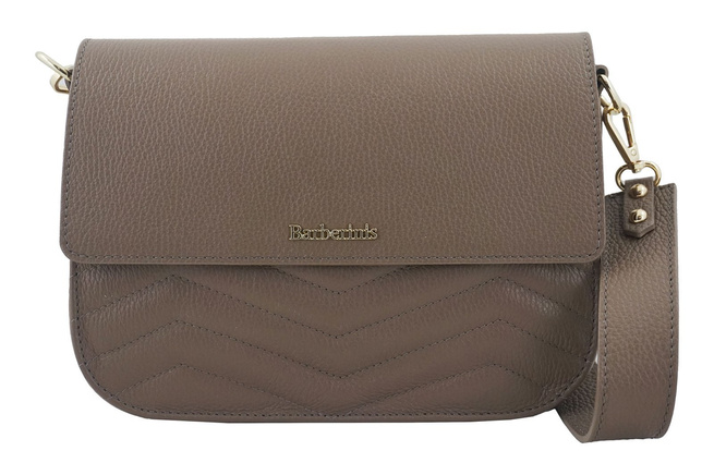 Dámská prošívaná kabelka - postbag - tmavě béžová