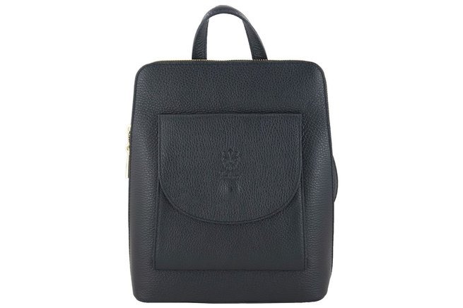 Kožený batoh / poštovní taška - Casual 2v1 - Červená