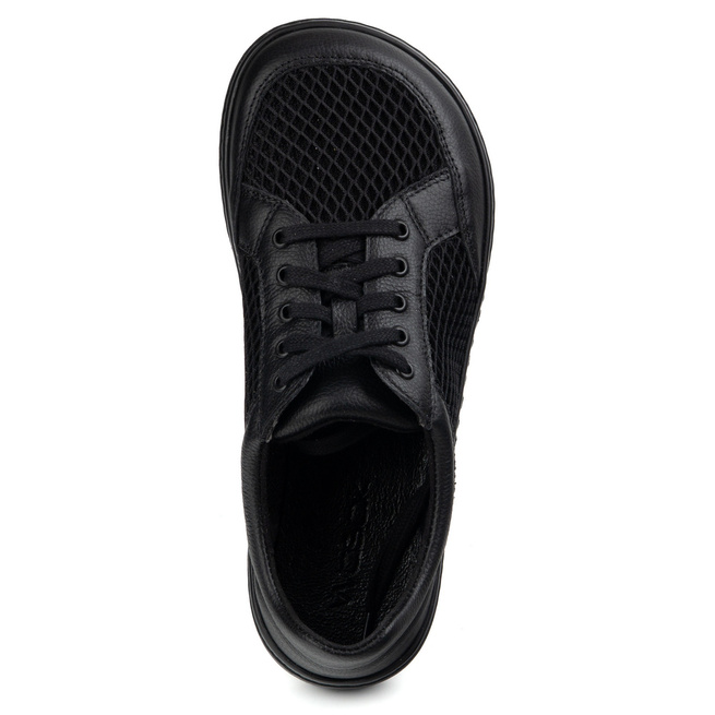 Dámská minimalistická kožená obuv barefoot 0772SW černá