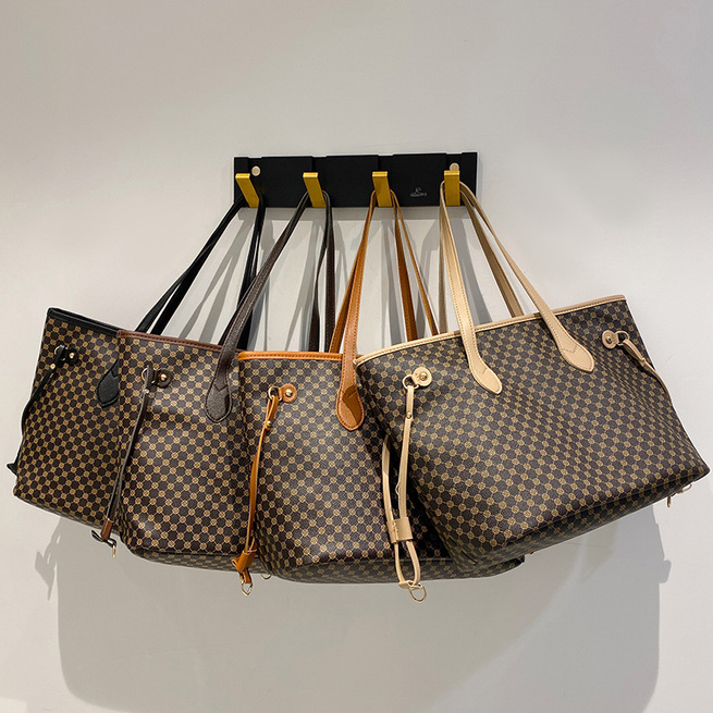 duża Torebka damska Shopper JS78 brązowa