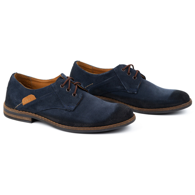Pánské semišové boty na běžné nošení 272 navy blue