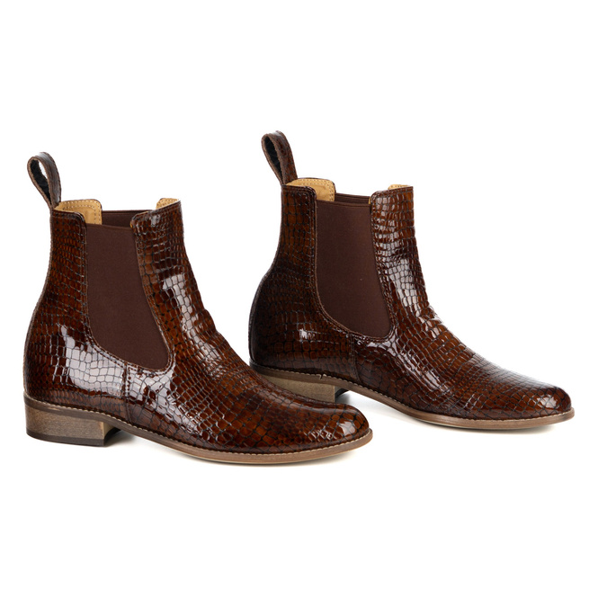 Olivier Colette – eleganckie botki sztyblety damskie skórzane, premium