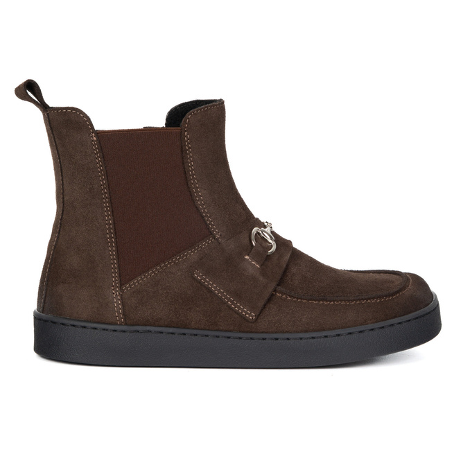 Dámské boty barefoot 1306 zip-up zateplené slingbacks 