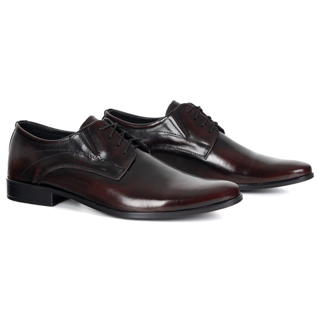 Pánská společenská kožená obuv Olivier 256LU - Polská obuv k obleku