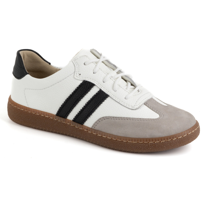 Dámské kožené polobotky STYLE 1259 white