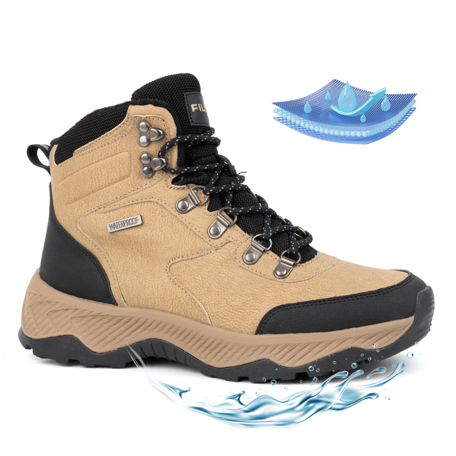 Pánská trekingová zimní kotníková obuv vysoká Filippo MTR6653/24 béžová